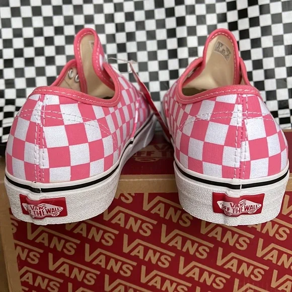 Vans Authentic Checkerboard Pink Lemonade/True White Men’s sneakers - Picture 14 of 16